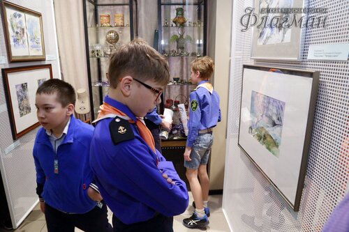 Открытие выставки работ  художника-иллюстратора Евгении Ивановны Стерлиговой YE1A0740